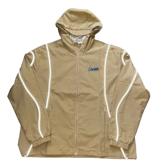 Childhood better days shell tracksuit jacket (beige)