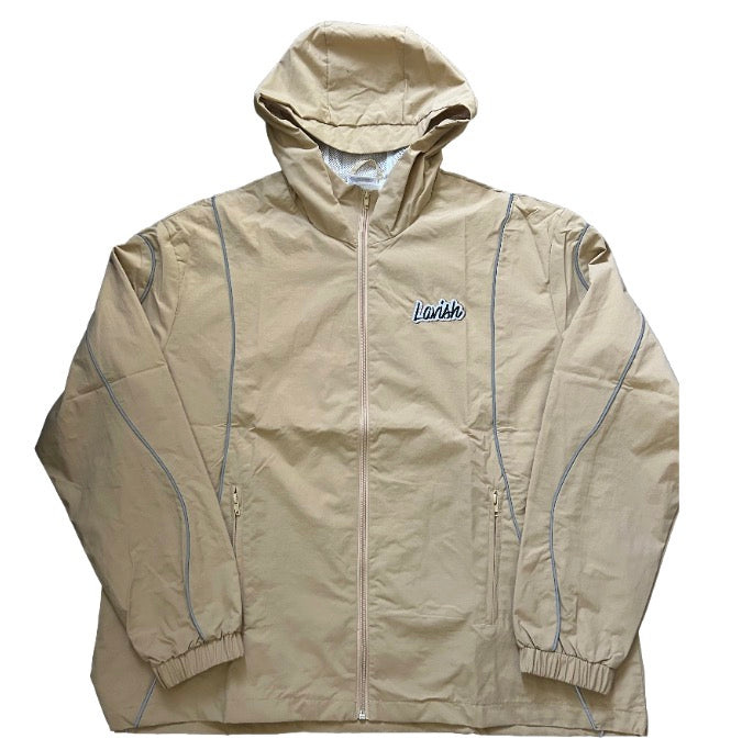 Childhood better days shell tracksuit jacket (beige)
